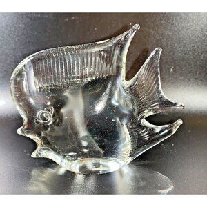 Art Glass Moonfish or Angel fish 3" Paperweight Made In Taiwan READ